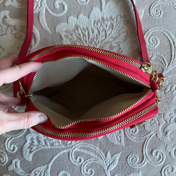 Red Leather Crossbody Bag - Picture 4 of 14